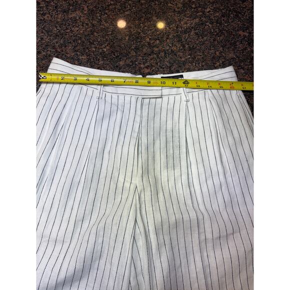 Rag & Bone White Striped Wide Leg Linen Cotton Pants Size 8 NWT - Picture 7 of 16